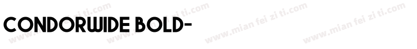 condorwide bold字体转换